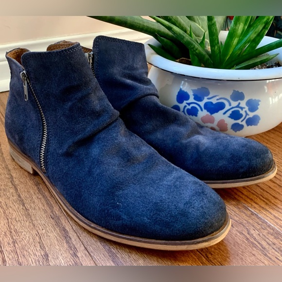 B2 blue suede boots size EU43 - Picture 5 of 16